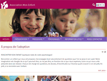 Tablet Screenshot of adoption-monenfant.org